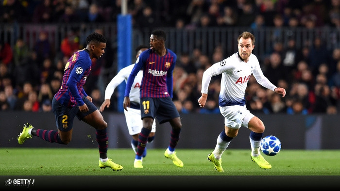 Barcelona x Tottenham - Liga dos Campees 2018/2019 - Fase de GruposGrupo BJornada 6
