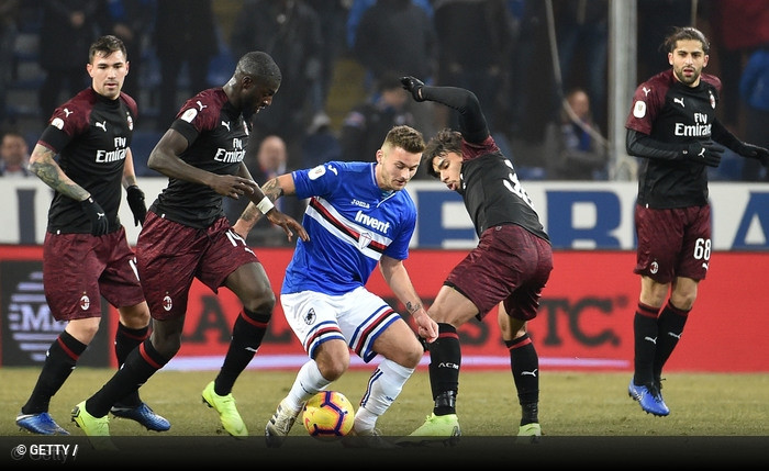 Sampdoria x Milan - TIM Cup 2018/2019 - Oitavos-de-Final