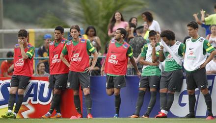 Copa das Confederaes: Primeiro treino da seleo brasileira